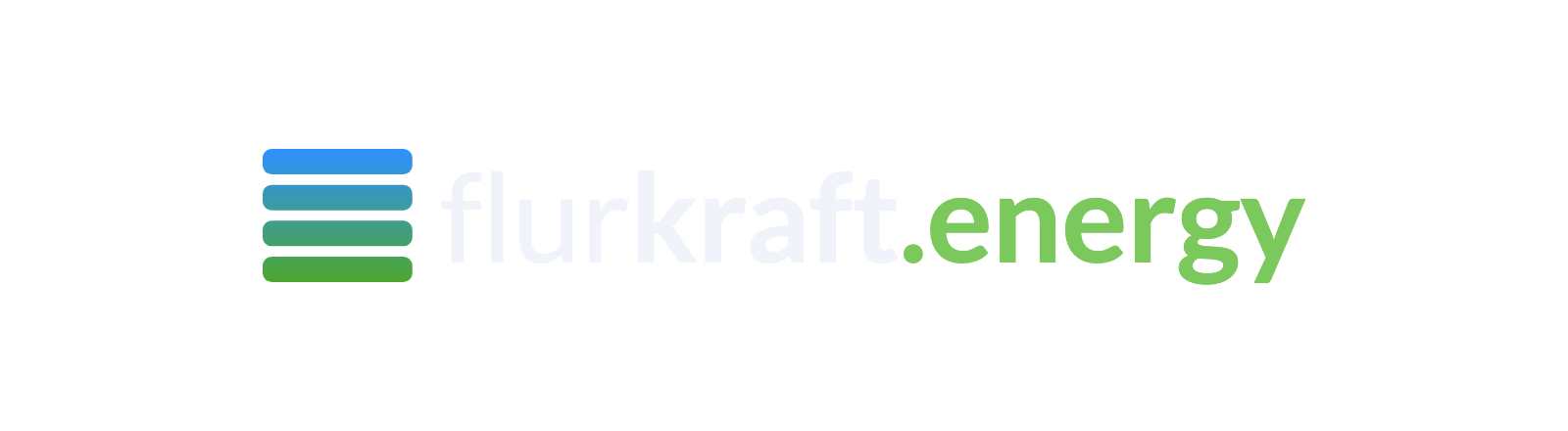 Flurkraft Logo – Für dunkle Hintergründe